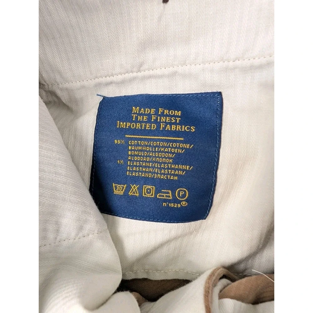 Polo Ralph Lauren Mens Corduroy Pants Size 34x32 Classic Fit Tan